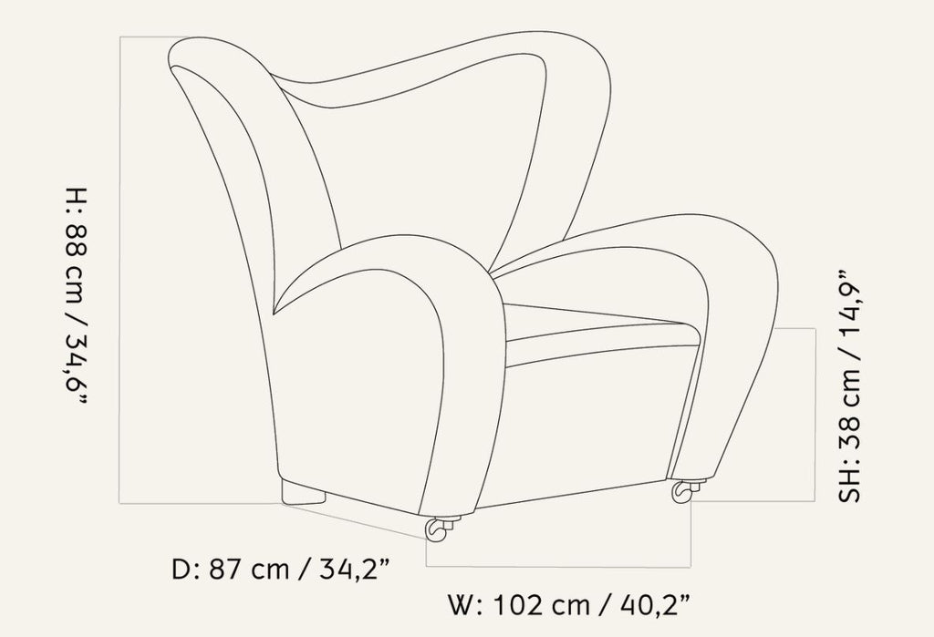Audo The Tired Man Lounge Chair