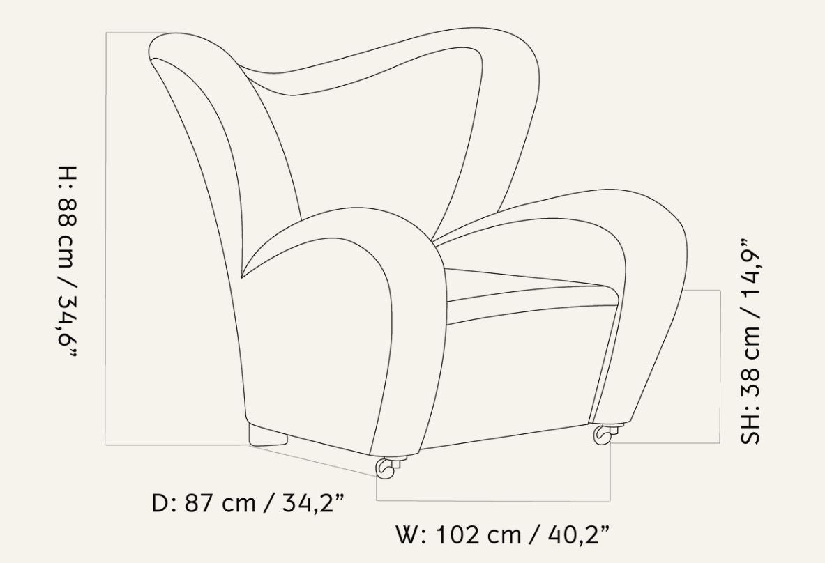 Audo The Tired Man Lounge Chair